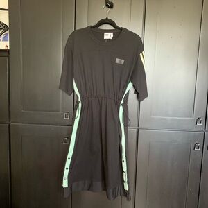 Adidas Black and Green Women's Dress S/M